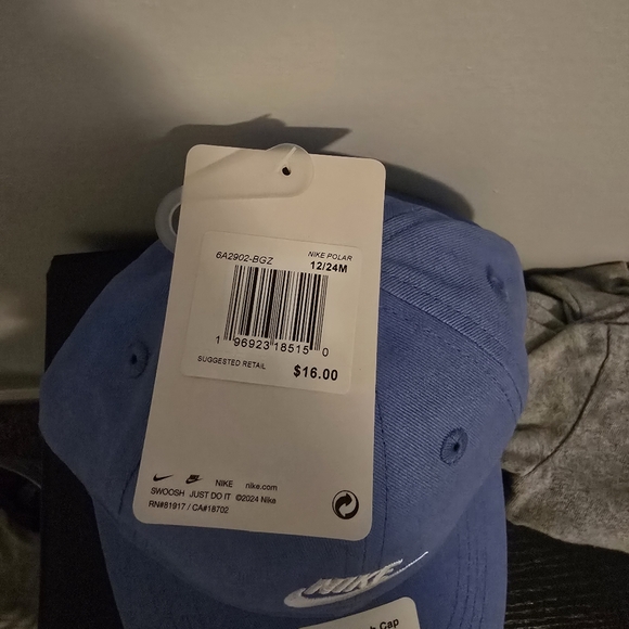 Nike Infant Light Blue Cap - Picture 1 of 2